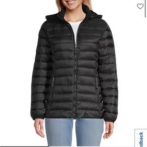 St. John's Bay Water Resistant Lightweight Packable Puffer Jacket